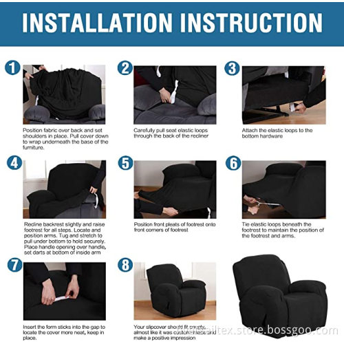 Super Stretch Jacquard Liegebezüge für den Innenbereich